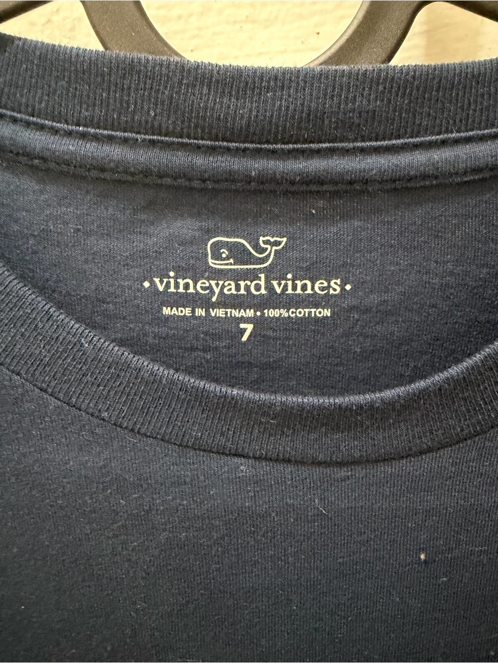 Vineyard Vines Boy’s Navy Long-Sleeve Soccer Pocket Tee - Picture 3 of 4
